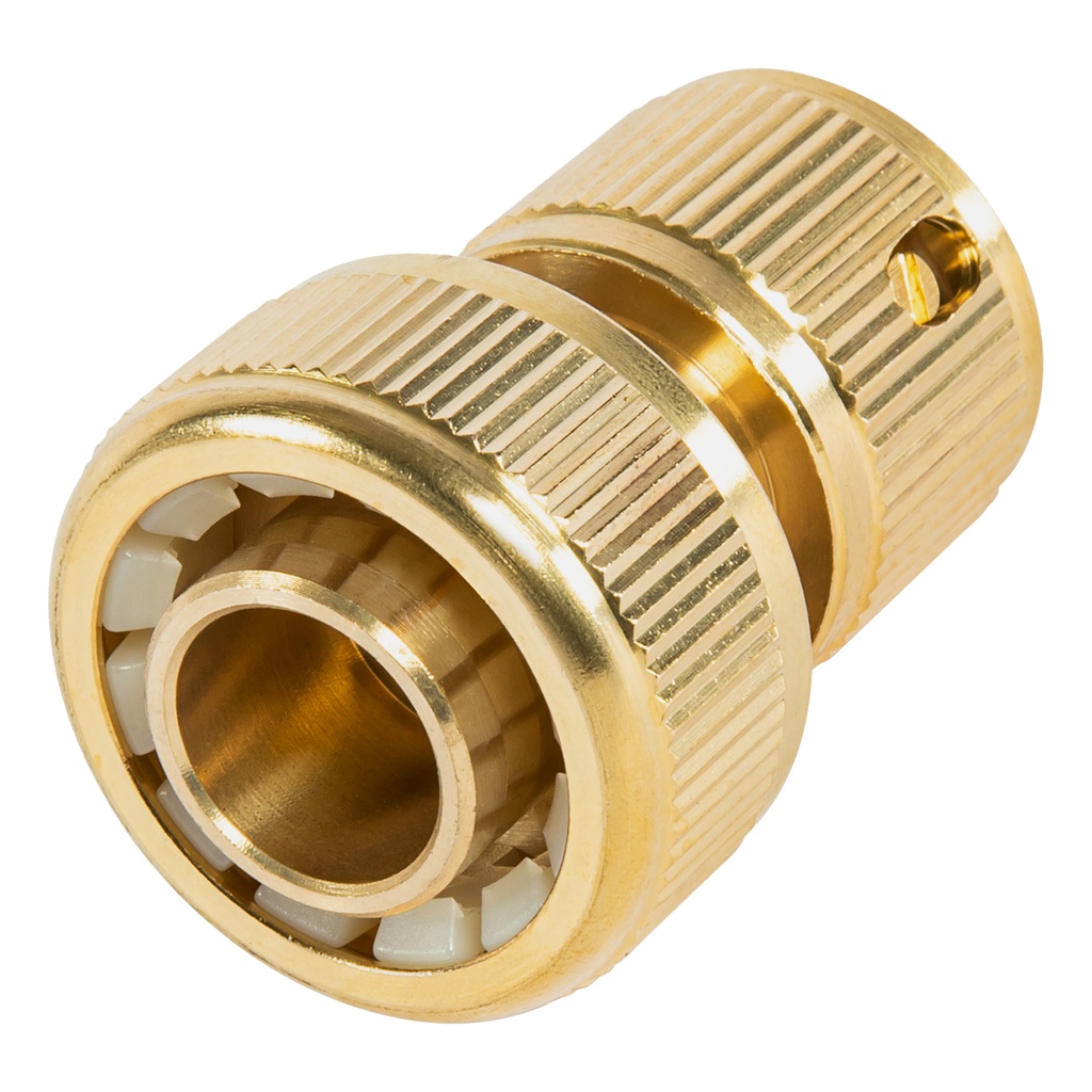 Brass hose quick connector 3/4", aquastop// PALISAD 662658