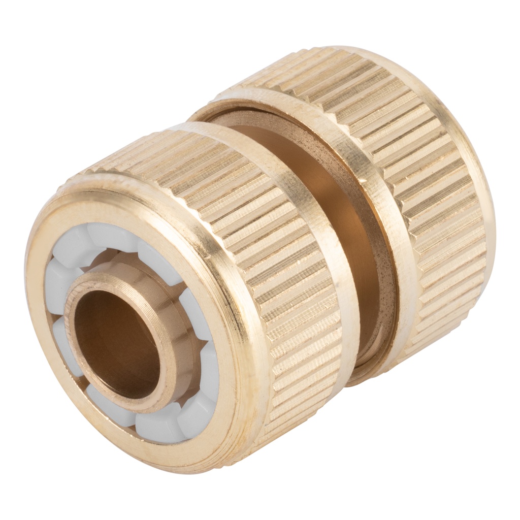 Hose repair connector 1/2", brass// PALISAD 665358