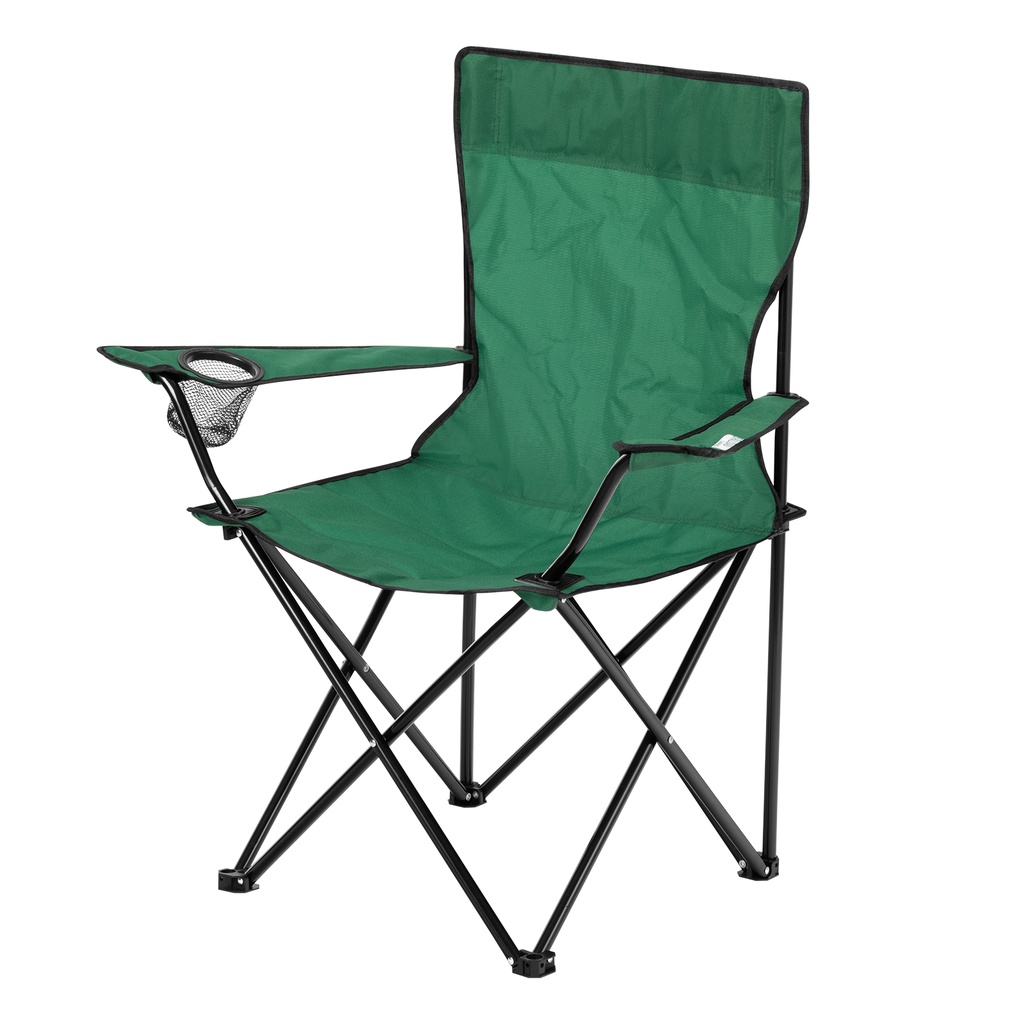 Folding chair with elbow-rest and glass holder 890x540x860 mm Camping// PALISAD