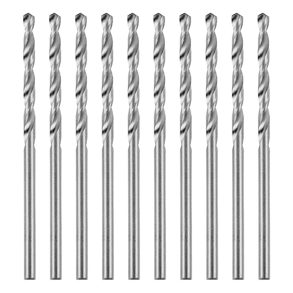 Polished twist drill bit, 2,5 mm, HSS, 10 pcs// MTX