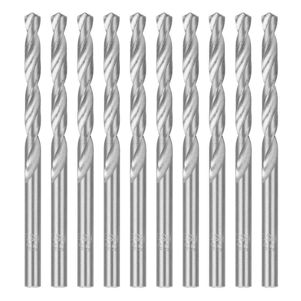 Polished twist drill bit, 5,5 mm, HSS, 10 pcs// MTX