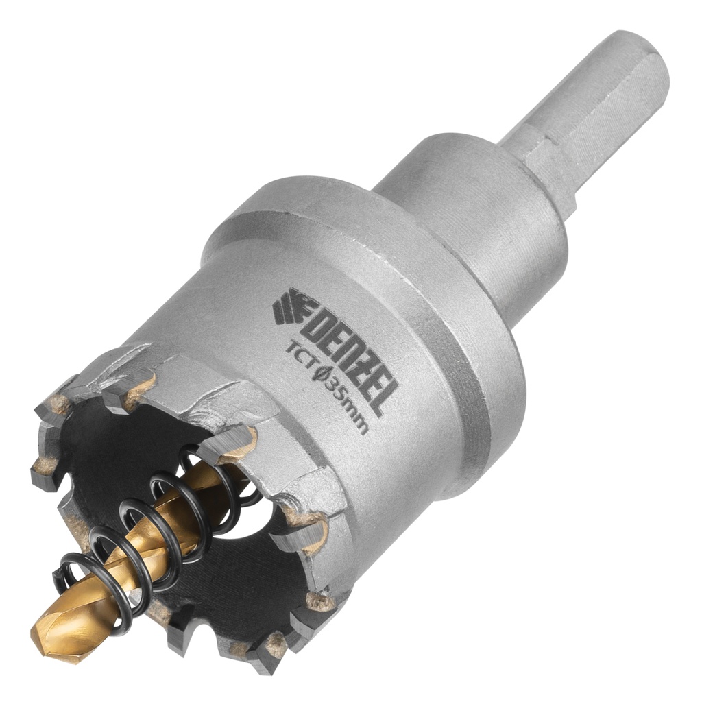 Carbide hole saw for metal, 35 mm //Denzel 724011