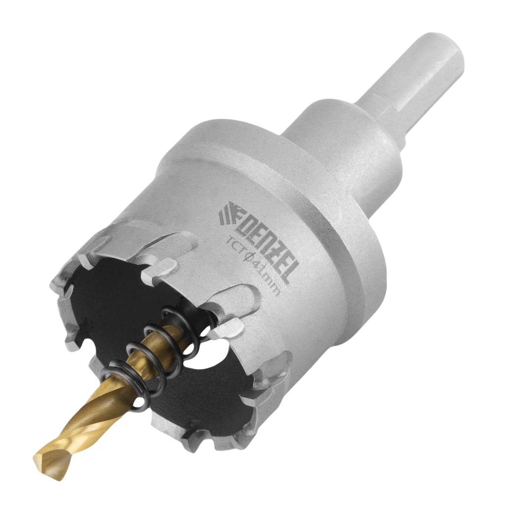 Carbide hole saw for metal, 41 mm //Denzel 724013