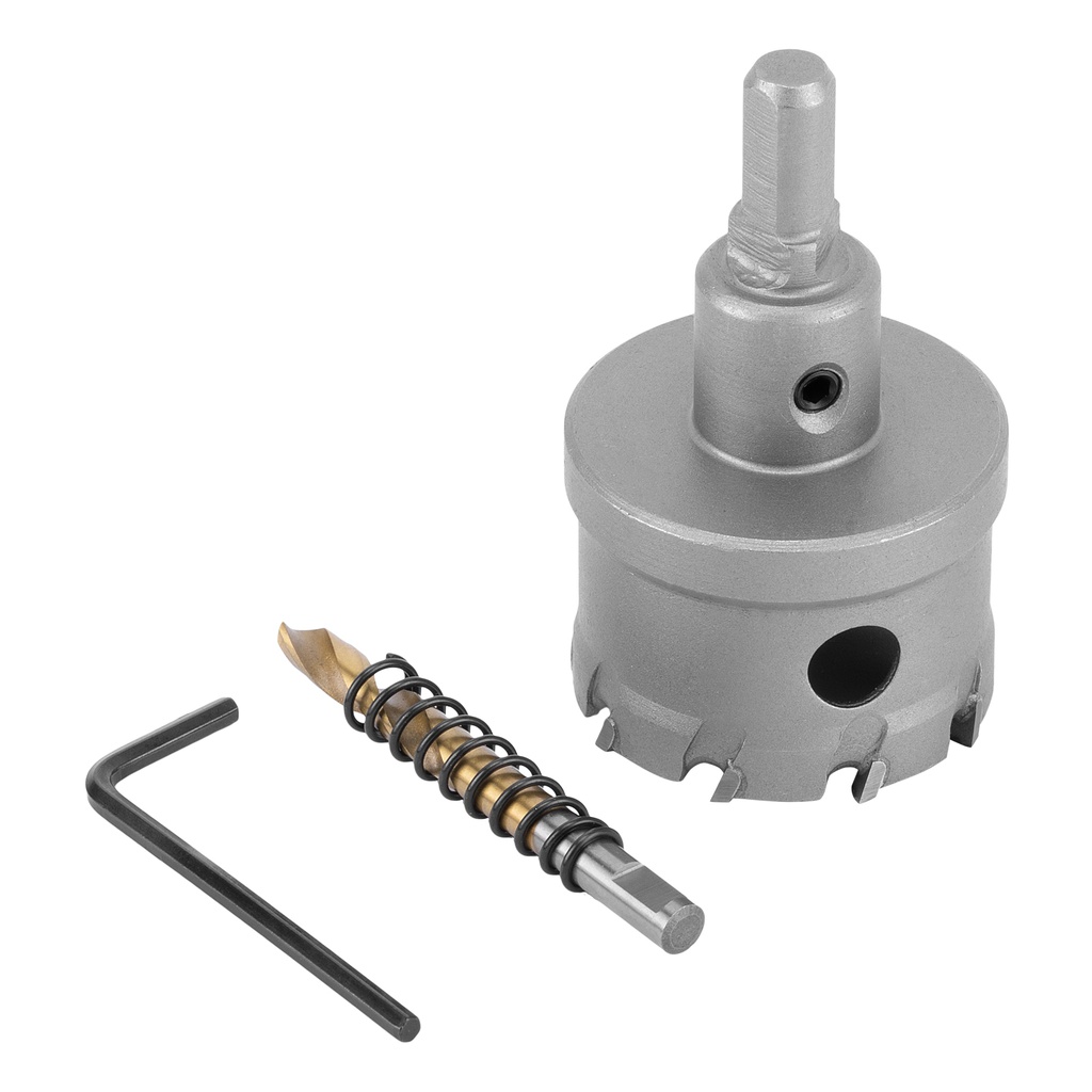 Carbide hole saw for metal, 47 mm //Denzel 724015