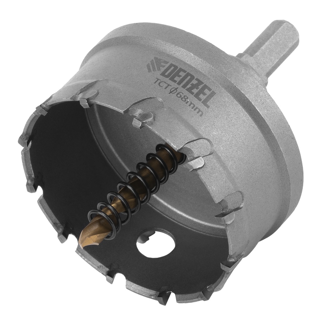 Carbide hole saw for metal, 68 mm //Denzel 724019