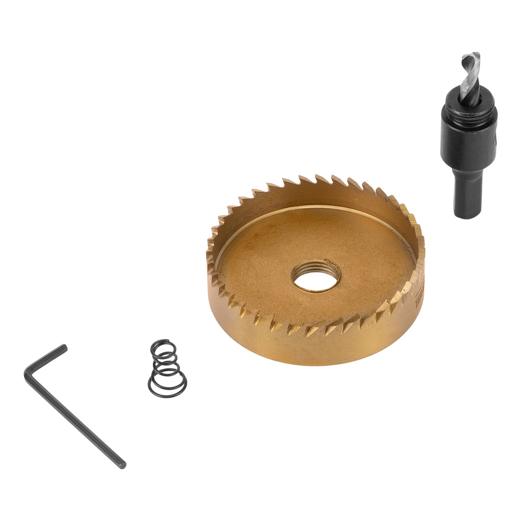 Hole saw for metal HSS, 68 mm, titanium coated //Denzel 724122