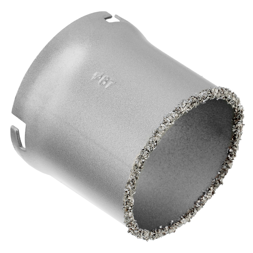 Tangsten grit tipped Hole saws 67 mm// MTX