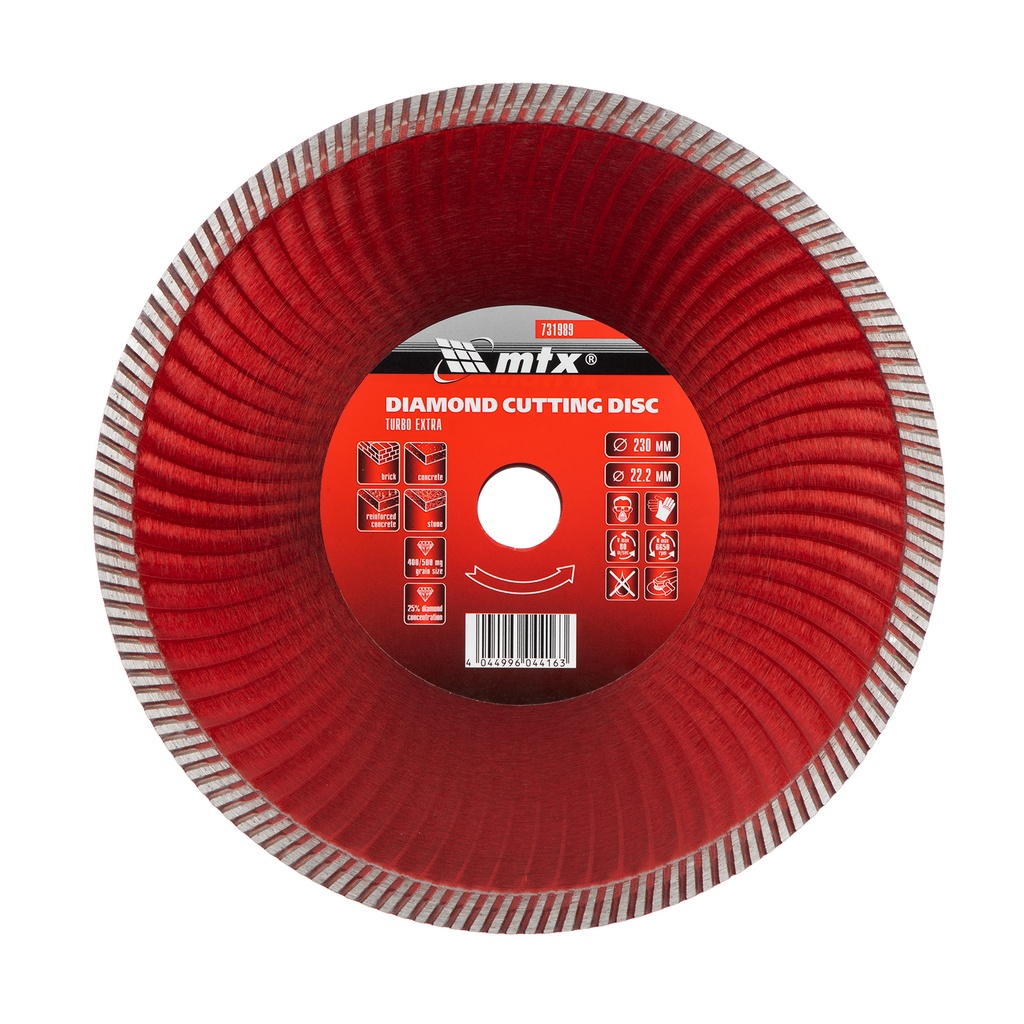 Turbo Extra diamond saw blade 230 х 22,2 mm, dry cut// MTX 731989