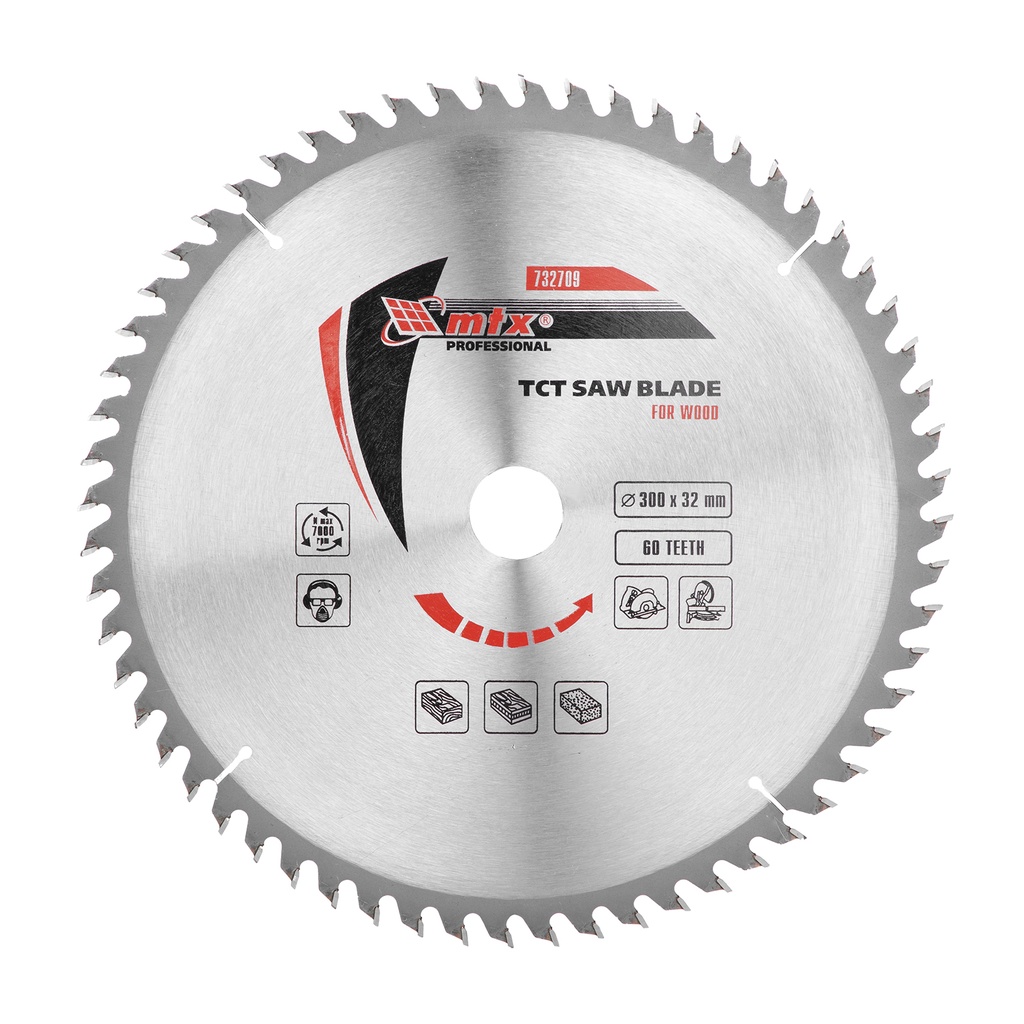 T,C,T, Saw blade for wood cutting, 300 х 32 mm, 60T// MTX 732709