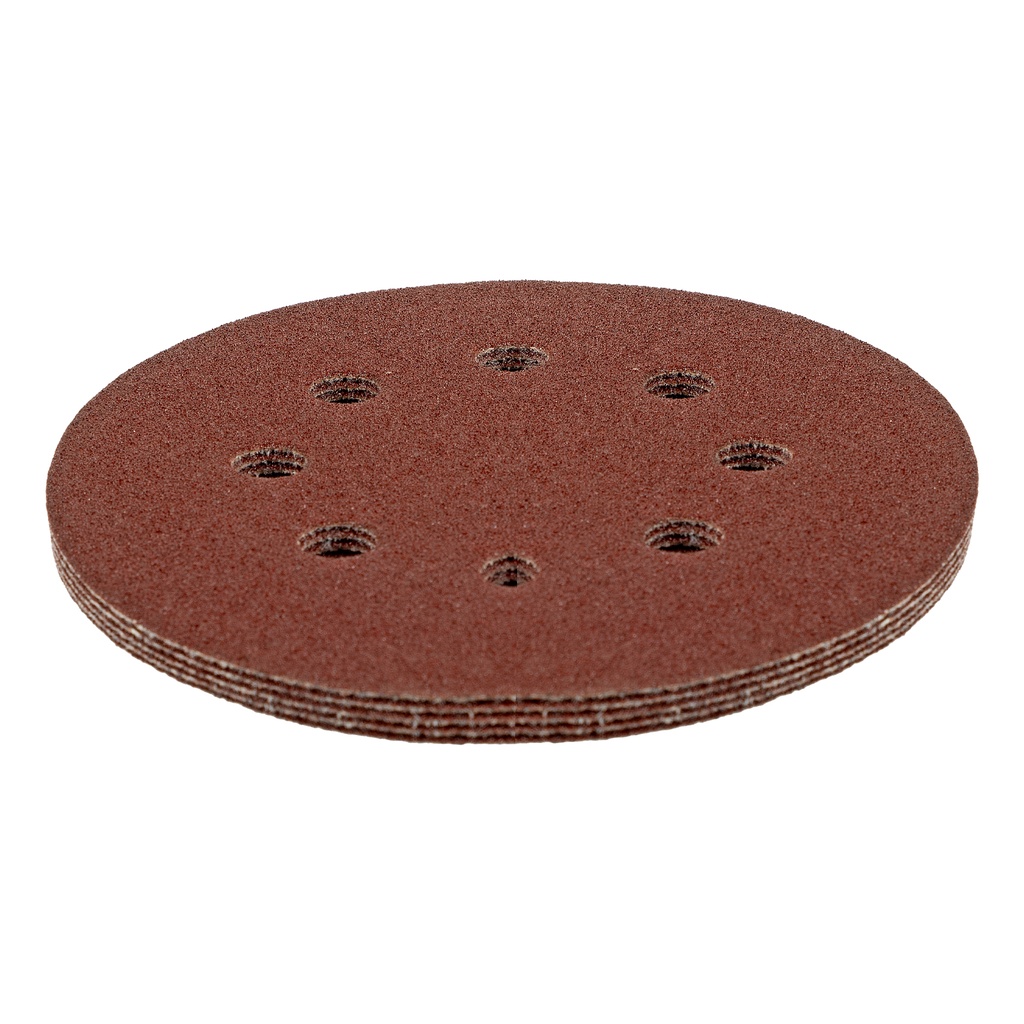 Velcro abrasive discs, perforated, P 100, 125 mm, 5 pcs// MTX