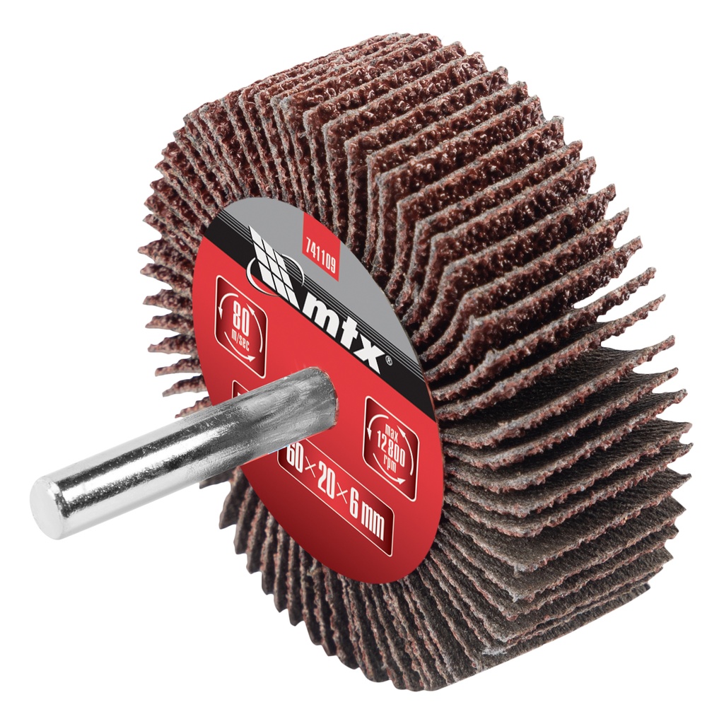 Shaft-mounted Flap disc, P 40, 60 х 20 х 6 mm/