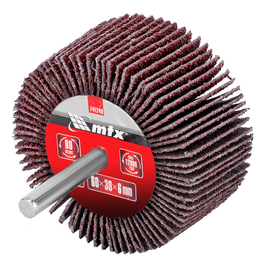 Shaft-mounted Flap disc, Р 80, 60 х 30 х 6 mm/