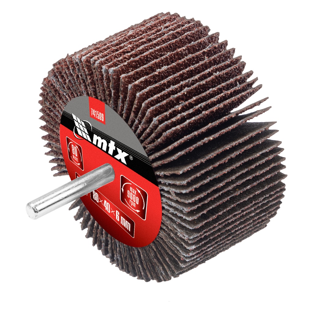 Shaft-mounted Flap disc, P 40, 80 х 40 х 6 mm// MTX 741509
