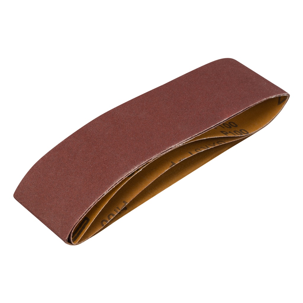 Aluminium Oxide endless belts, P 100, 75 х 533 mm, 3 pcs// MTX 742849