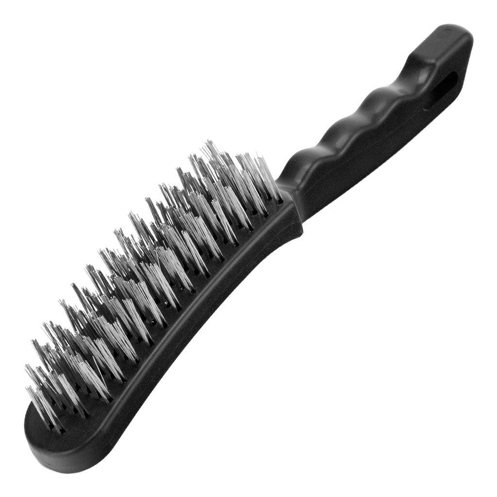 Steel wire-brush, 6 row, with plastic handle// Sparta 748685