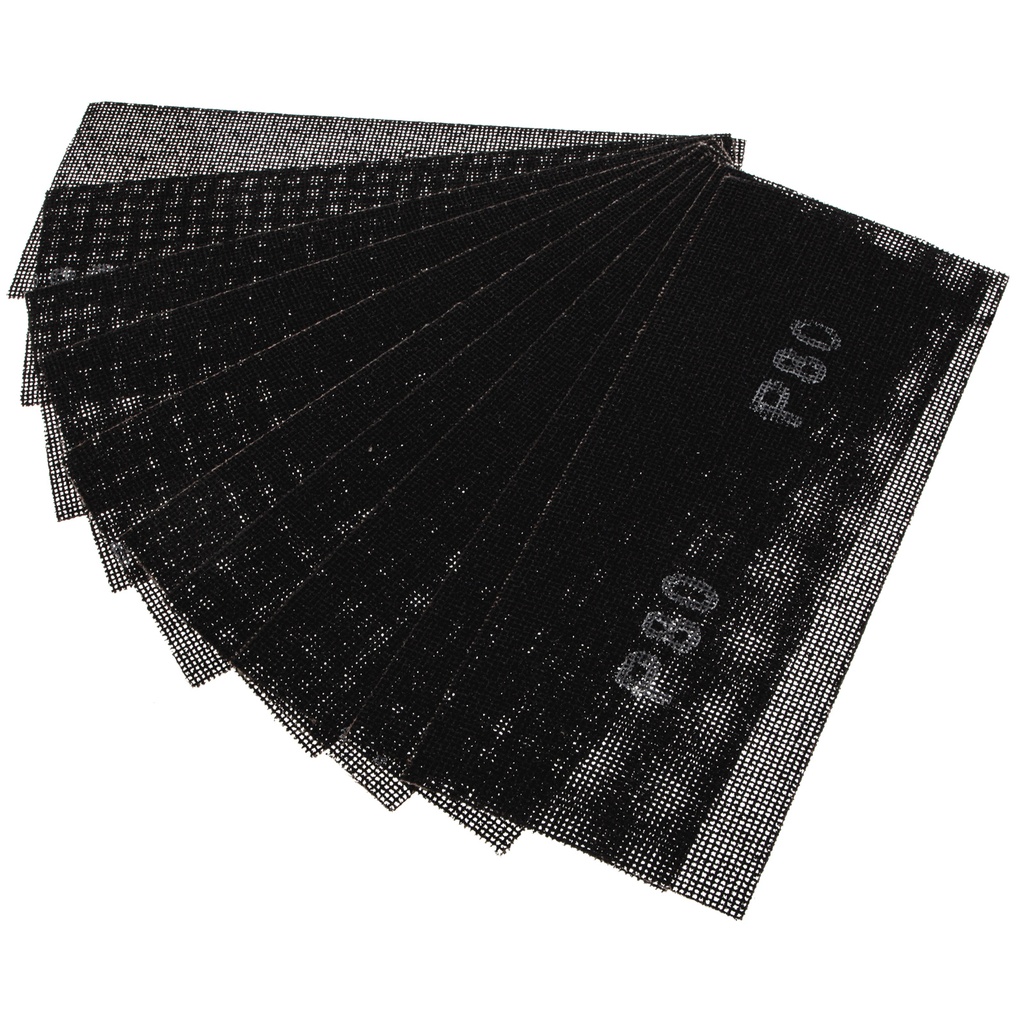 Sanding screen grit, P 80, 115 х 280 mm, 10 pcs// Sparta 751225