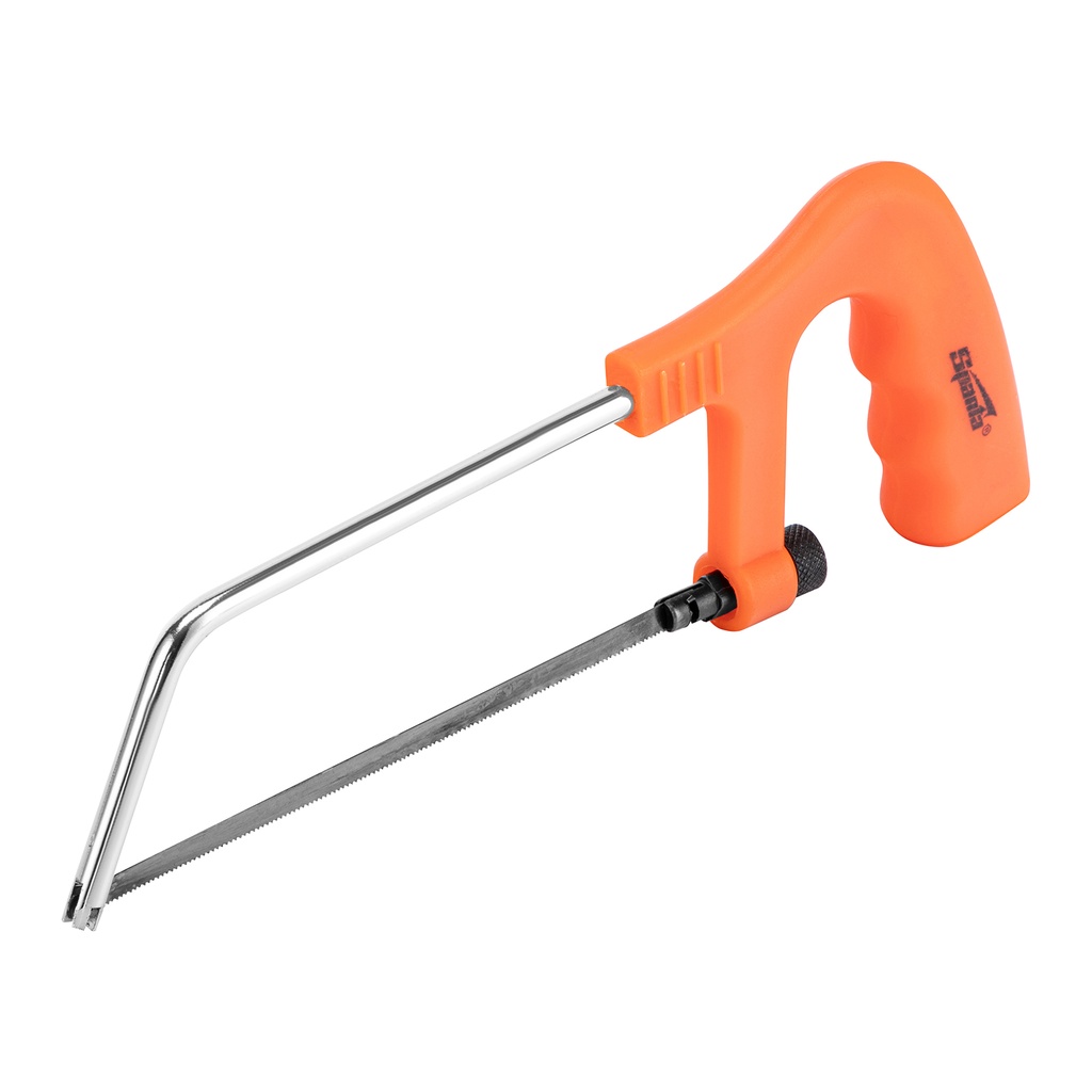 Mini Hacksaw 150mm frame with plastic handle, chrome plated// Sparta 775225