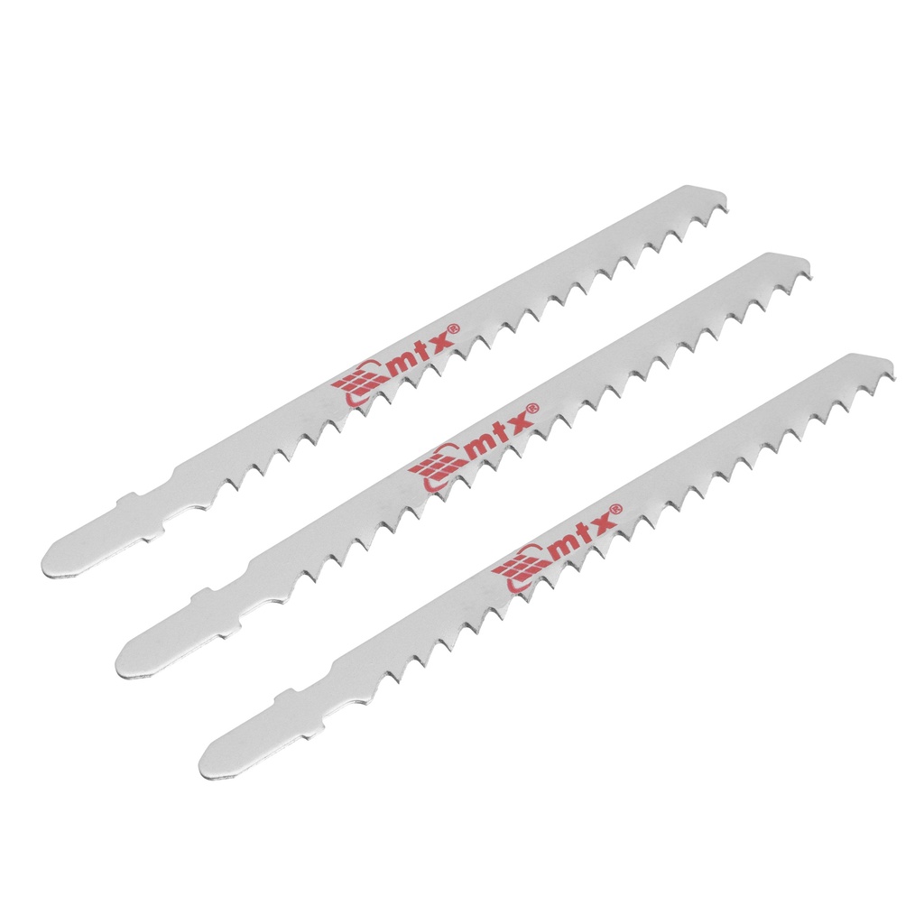 Jig saw blade for wood, 3 pcs 90 x 4 mm, HCS// MTX 781429
