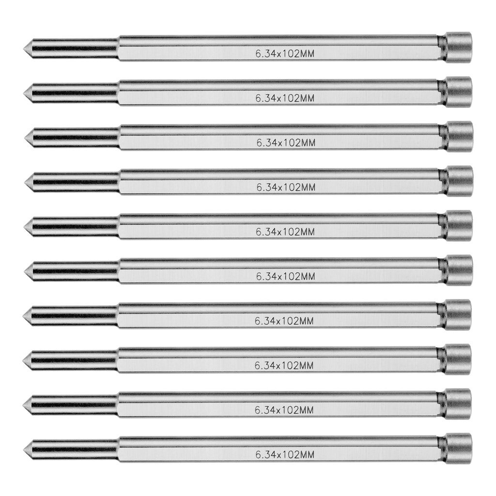 Denzel Straight Pins 6.34 × 102 mm, 10 pcs