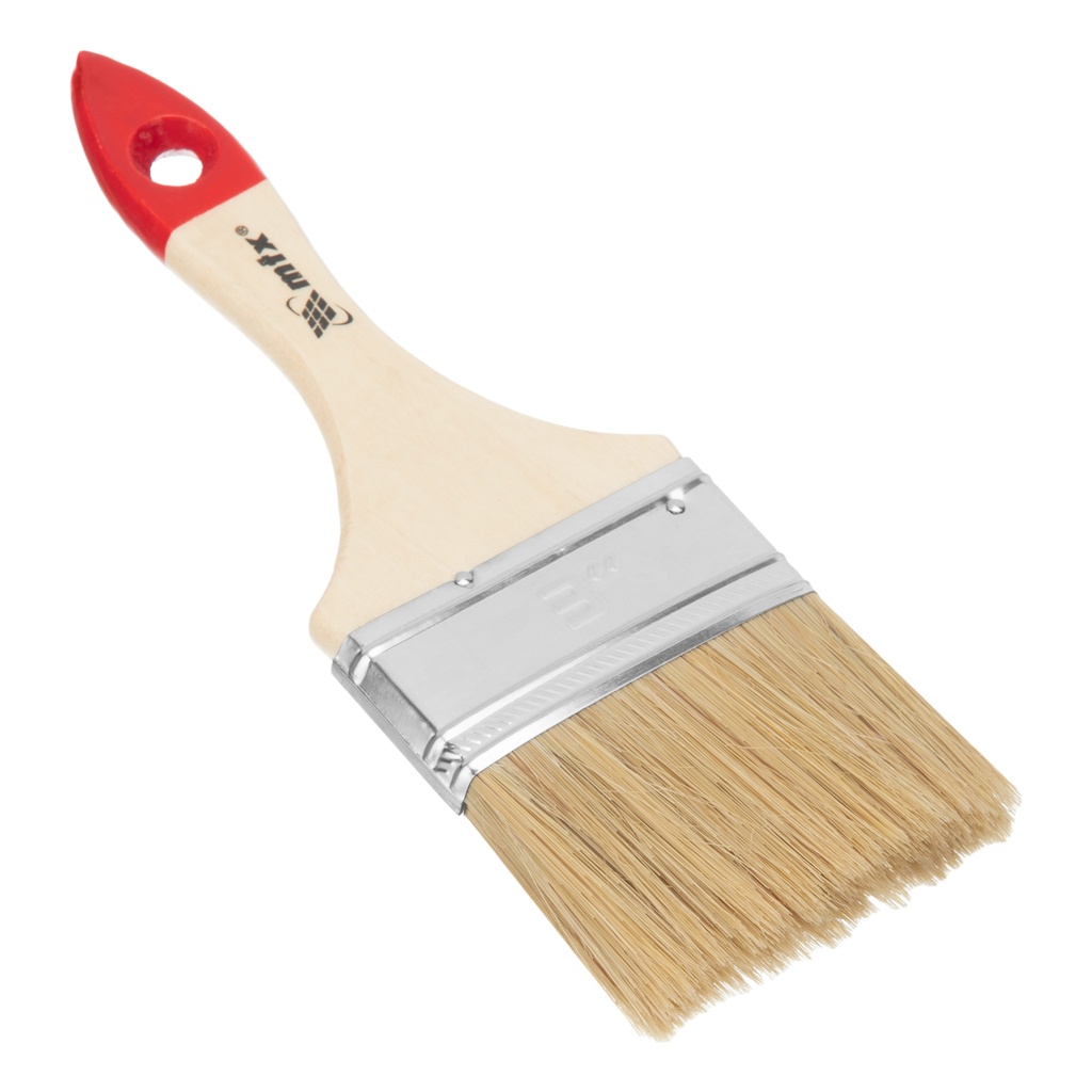 Flat brush "Standard", 3", natural bristle, wooden handle// MTX 825409