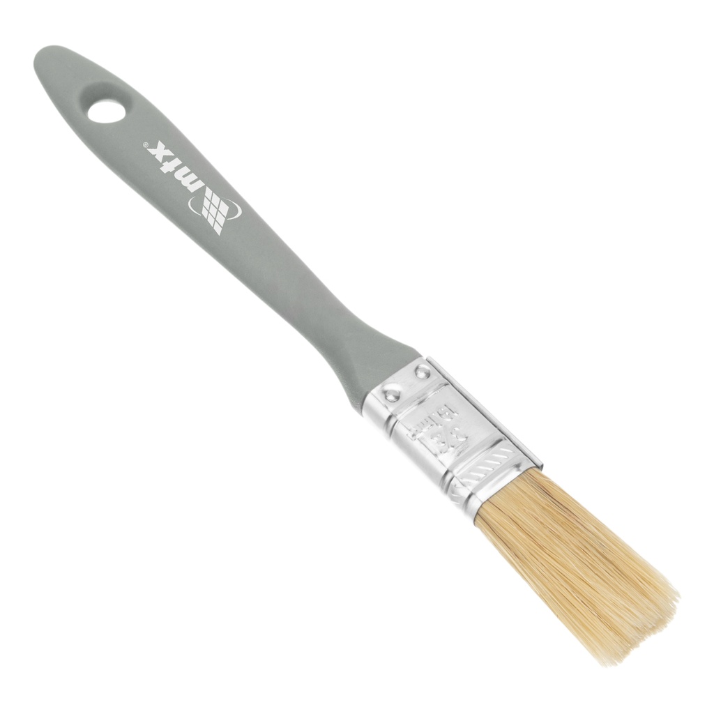 Flat brush "Euro" 3/4", natural bristle, plastic handle// MTX 830609