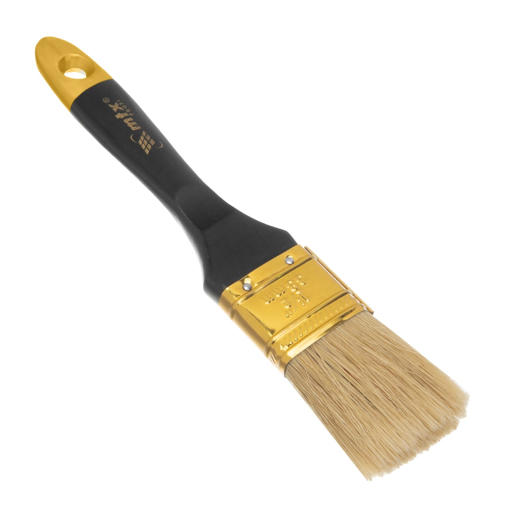 Flat brush "Profi" 1,5 ", natural bristle, wooden handle// MTX 831519