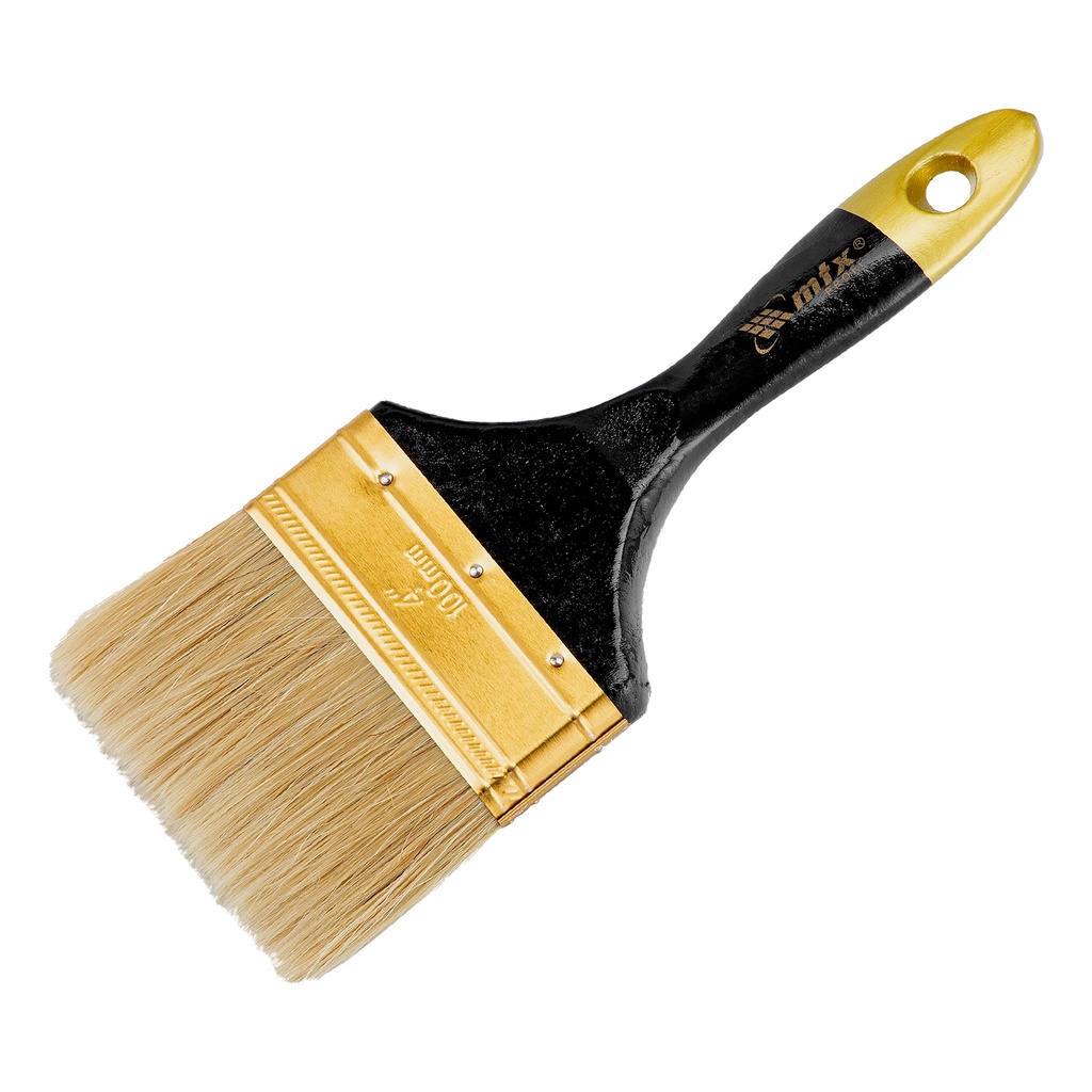 MTX Flat brush "Profi" 4", natural bristle / Кисть плоская «ПРОФИ» 4" MTX, натуральная щетина — 831559