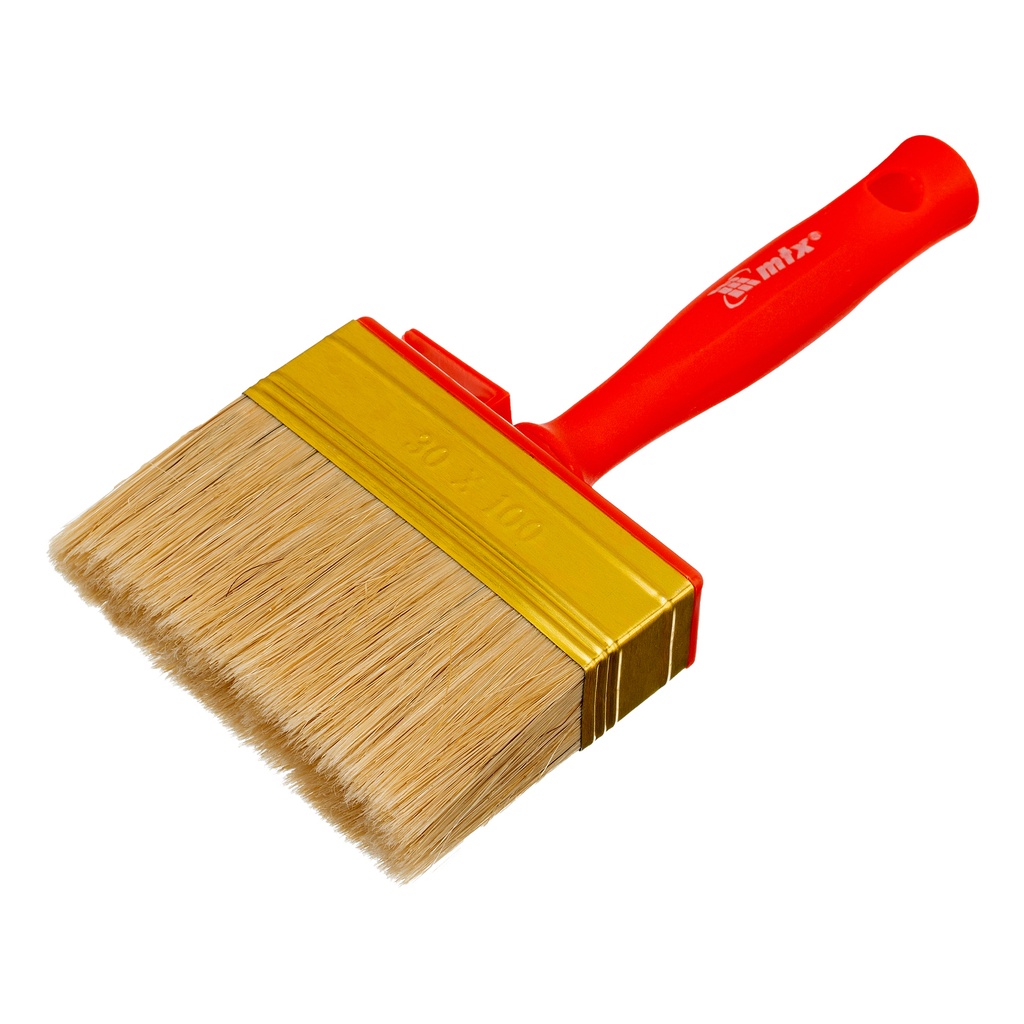 Finishing brush, 30 x 100 mm, natural bristle, plastic body, plastic handle// MTX 841219