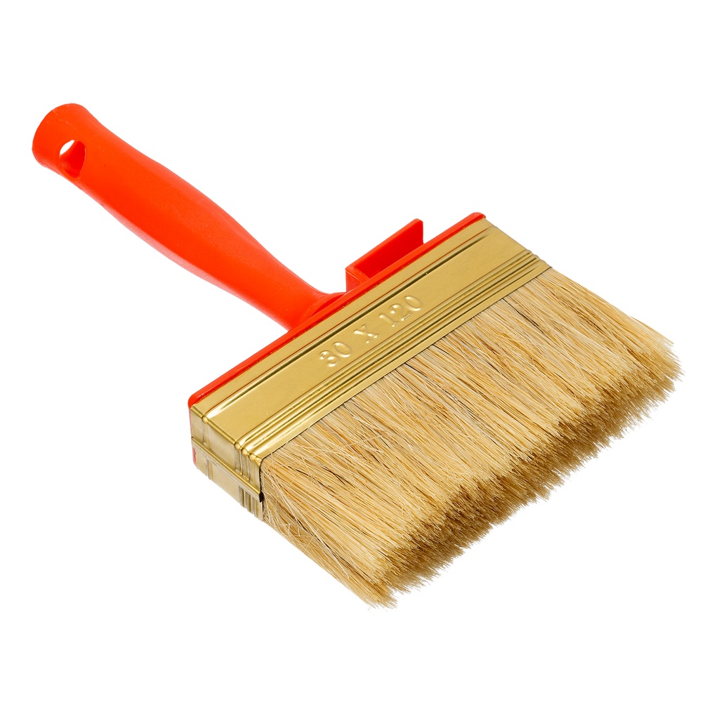 Finishing brush, 30 x 120 mm, natural bristle, plastic body, plastic handle// MTX 841229