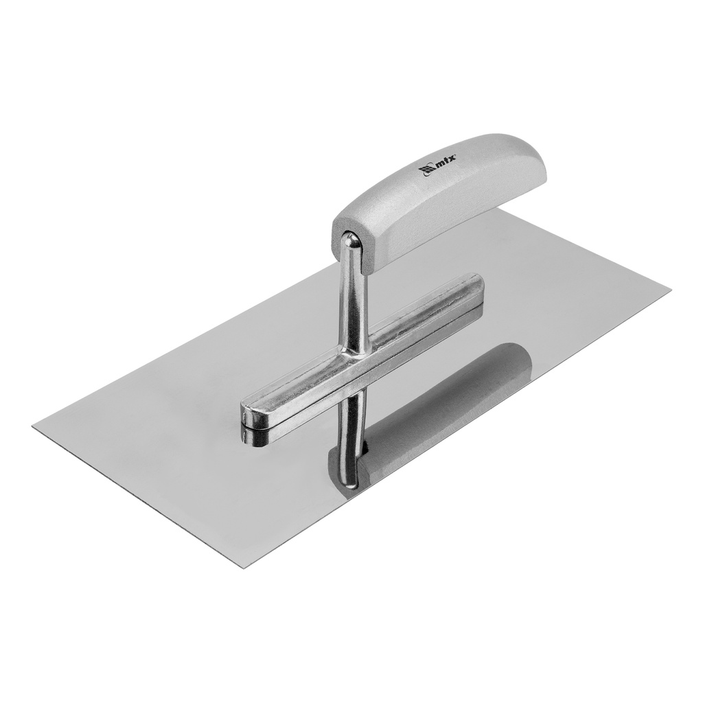 Stainless steel float, 280 x 130 mm, wooden handle// MTX 867339