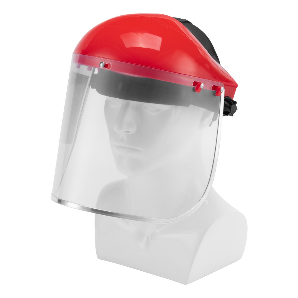 Protective shield, 400x200 mm, plastic, protection for the face, split body// MTX 891289