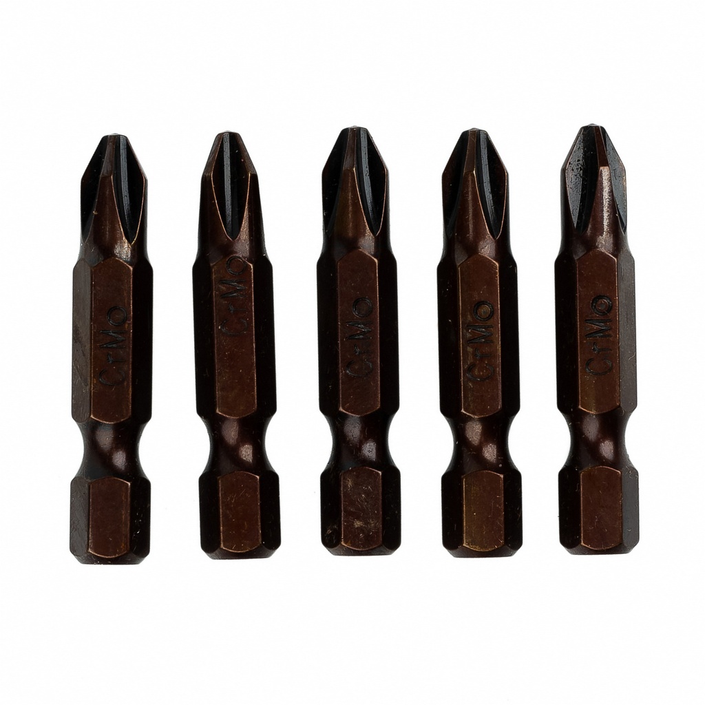 Bit Set PH2 1/4 5 x 38, steel CrV, 5pcs// MTX