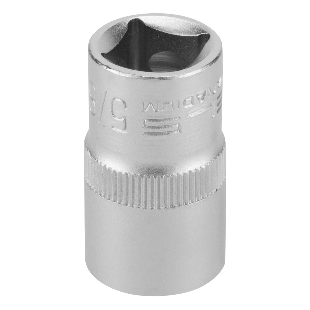 1/2" Dr,, 6PT Socket 5/8", CrV, with plastic holder// Stels 1384955