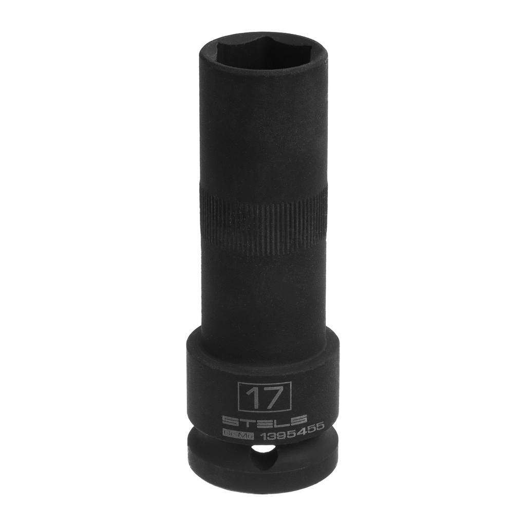 1/2" Dr,, 12PT Socket 15/16", CrV, with plastic holder// Stels 1395455