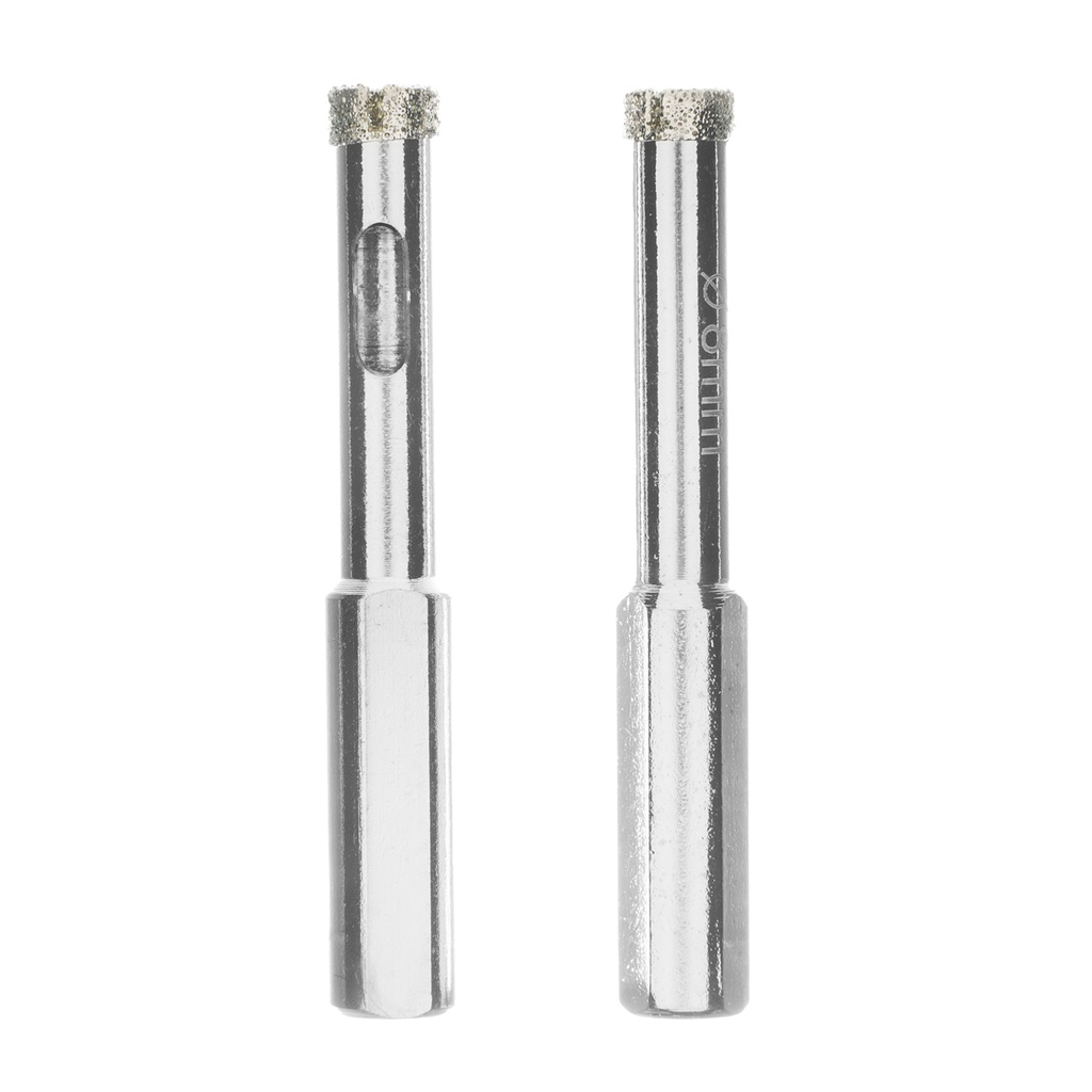Diamond drill bit on ceramic granite, 8 x 67 mm, triangular shank, 2 pcs// MTX 7260839