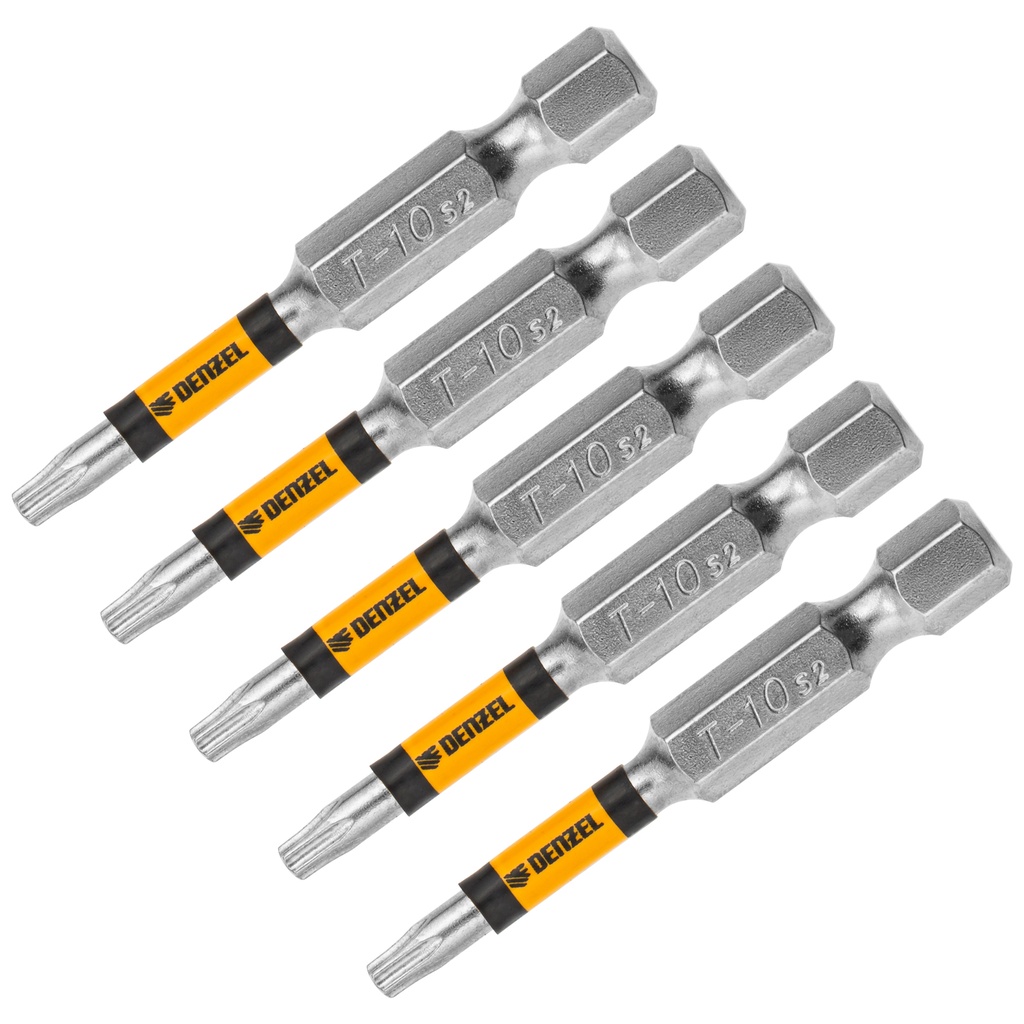 Denzel Bit Set T10 × 50 mm (2″), 5 pcs
