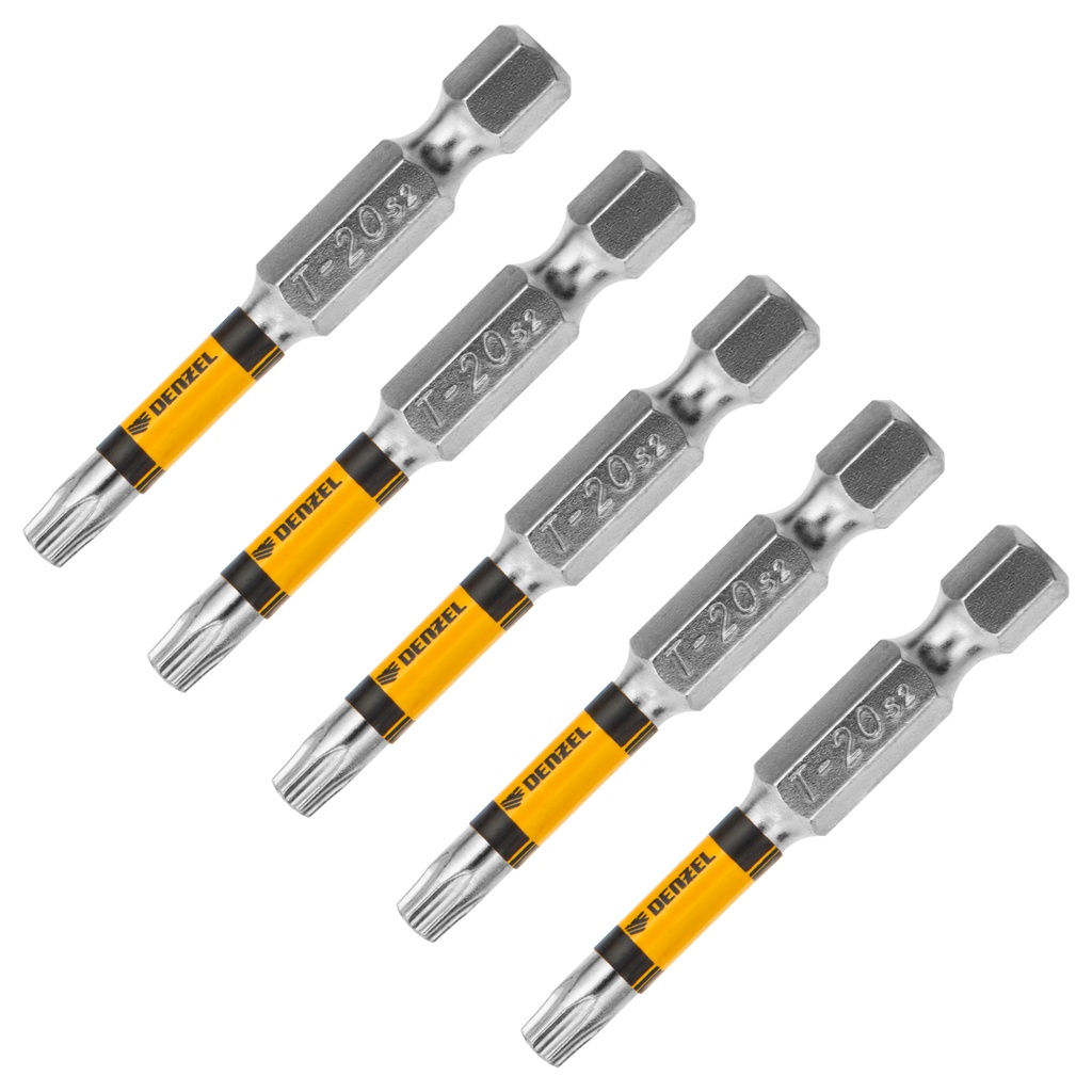 Denzel Bit Set T20 × 50 mm (2″), 5 pcs