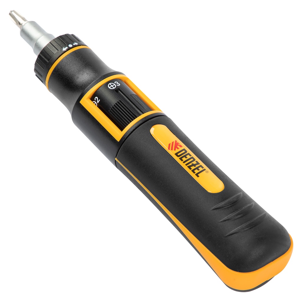 Ratchet autoloading screwdriver, 9 in 1// Denzel 7711601