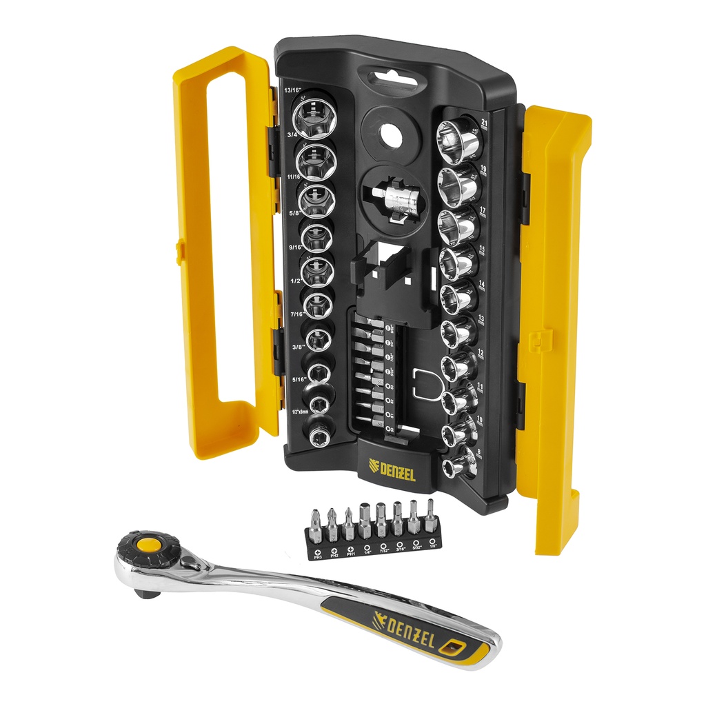 Denzel Tool Set 1/2″, 38 pcs