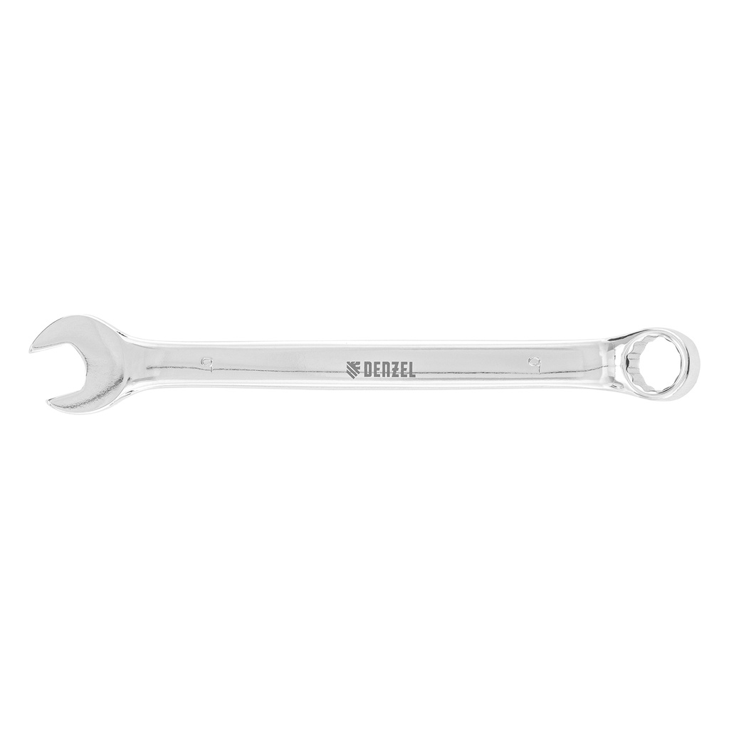 Denzel Polished Chrome Combination Wrench 9 mm