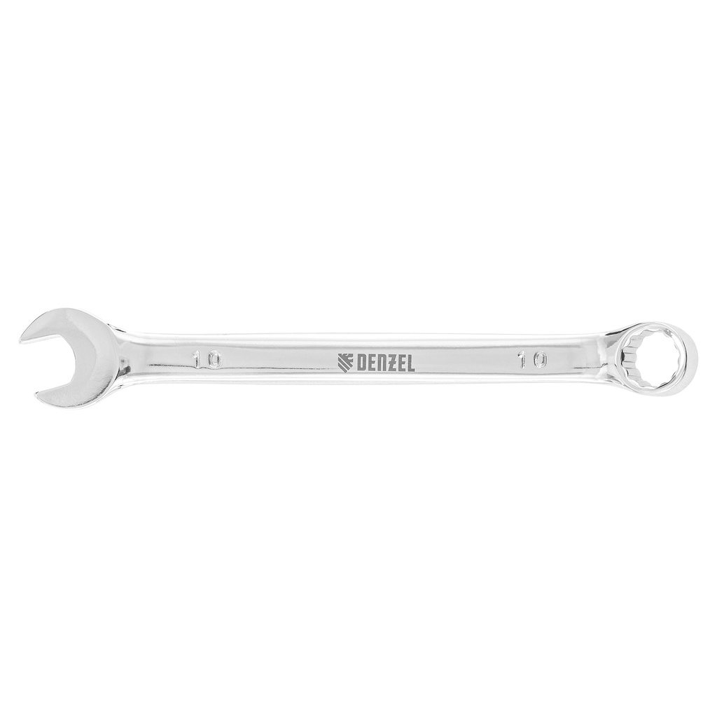 10mm Polished chrome combination wrench// Denzel 7715154