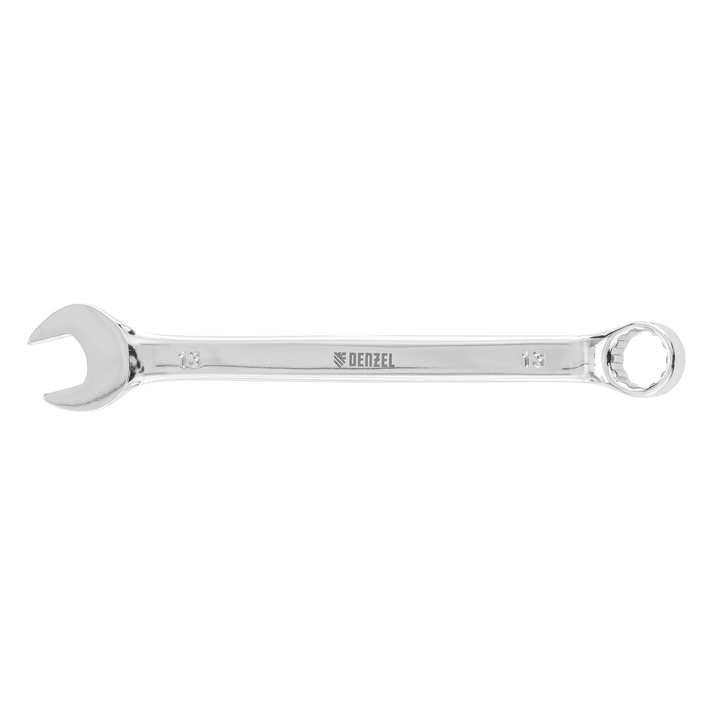 Denzel Polished Chrome Combination Wrench 13 mm