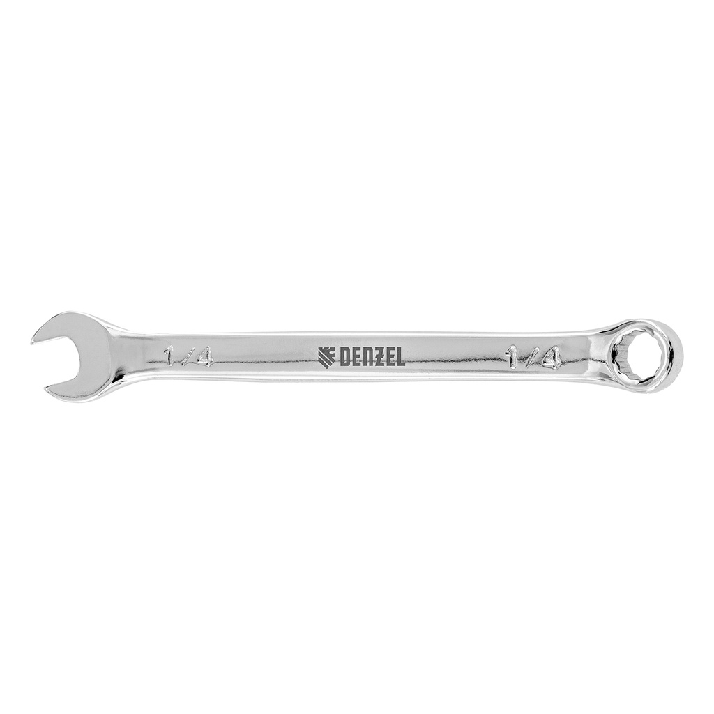 1/4" Polished chrome combination wrench// Denzel 7715180