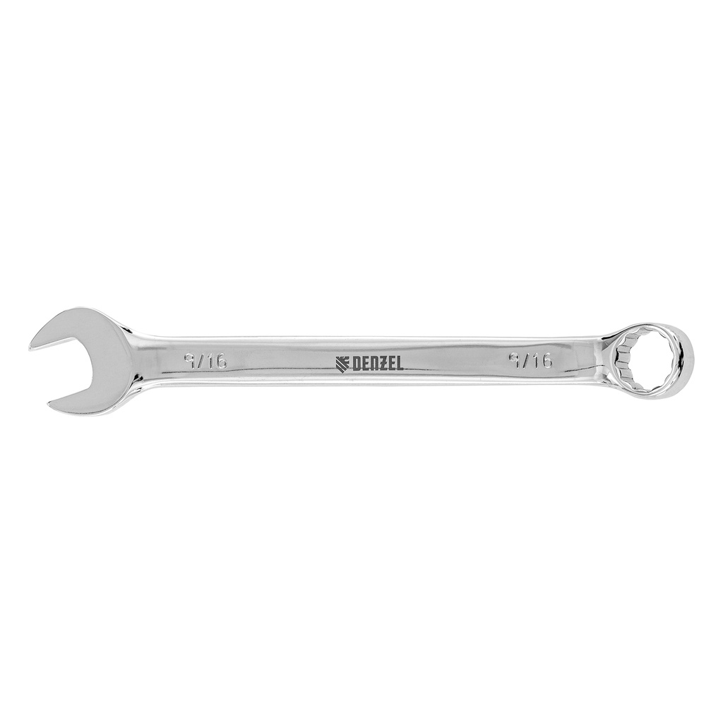 9/16" Polished chrome combination wrench// Denzel 7715187