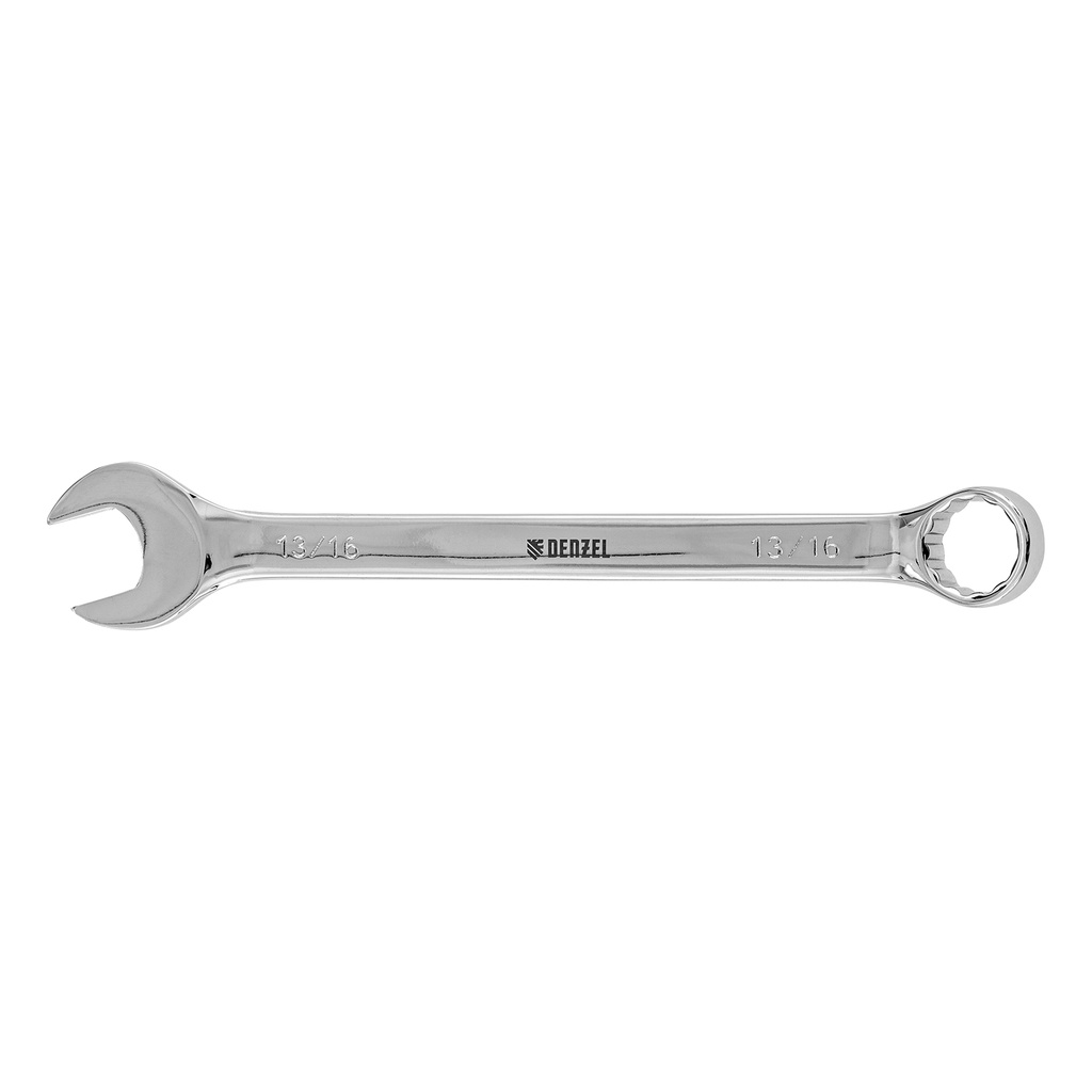 13/16" Polished chrome combination wrench// Denzel 7715191