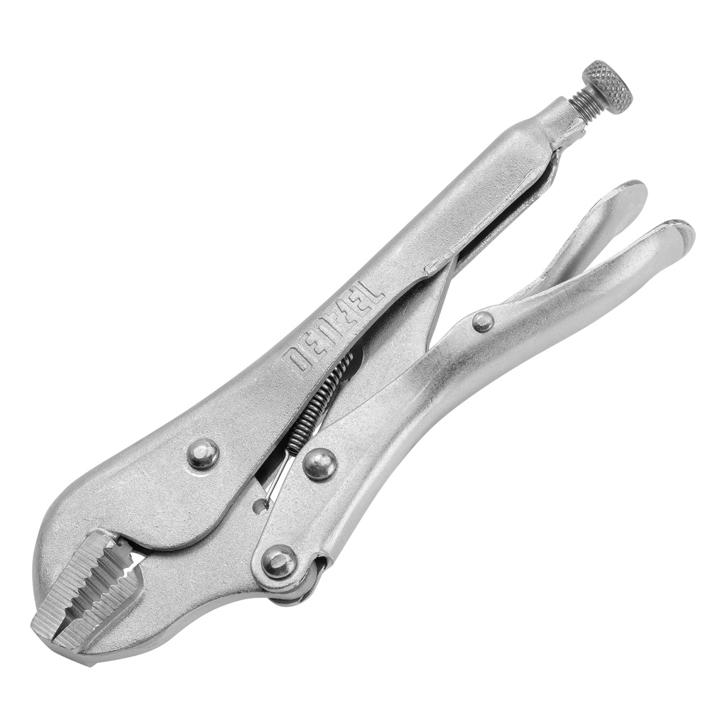 Denzel Locking Pliers 180 mm (7″), Straight Jaw, Reinforced / Зажимные клещи Дензел 180 мм (7″), прямые губки, усиленные