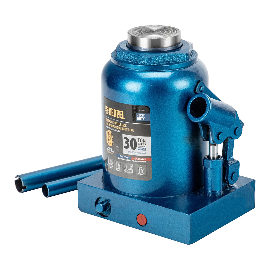 30t Hydraulic bottle jack, 244-370 mm// Denzel 7751112