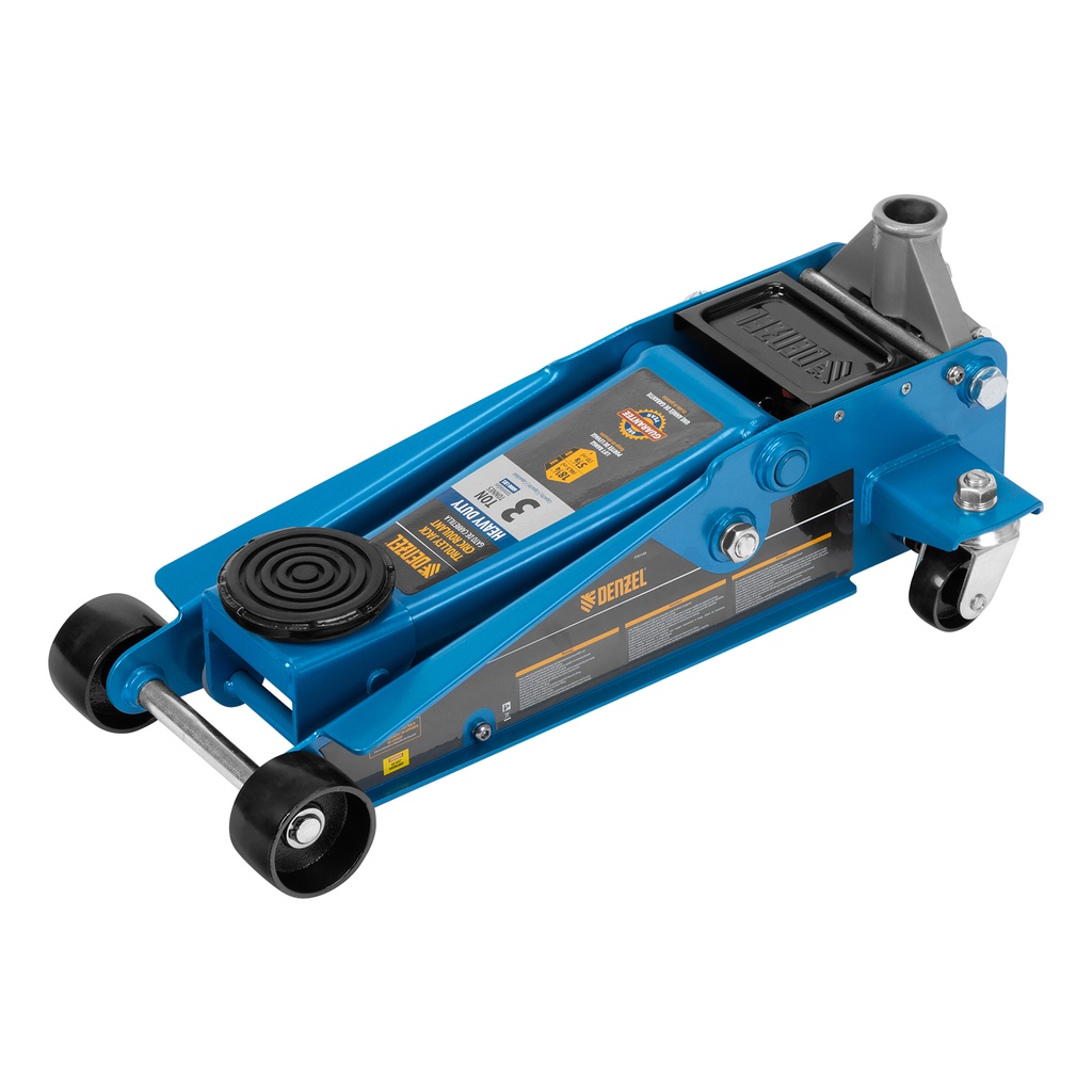 Denzel Trolley Jack 3T, Heavy Duty, Quick Lift, 130–465 mm