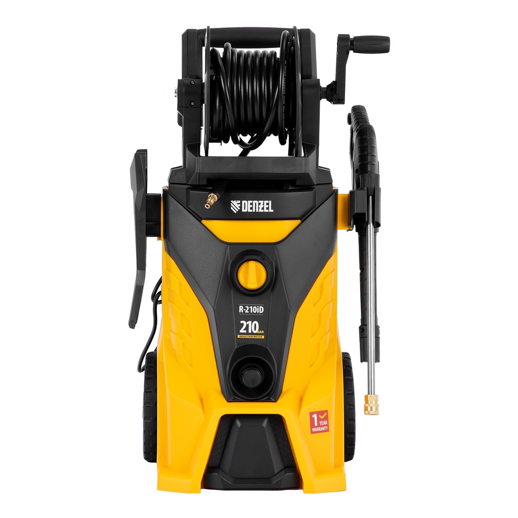 High pressure washer R-210iD, 2600 W,210 bar,8,0 l/min, ind, motor, w, hose reel, G-plug// Denzel 8858237