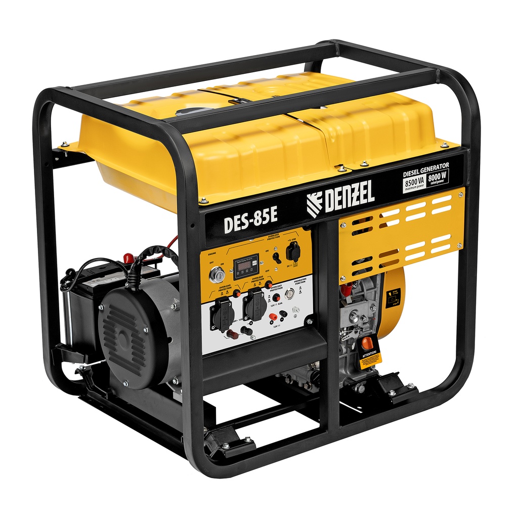 Diesel generator DES-85E, 8,5 kVA, 230 V, 16 L, electric starter// Denzel 8894415